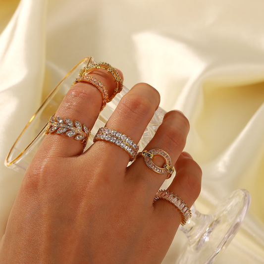 Cassandra Studded Gull Ring