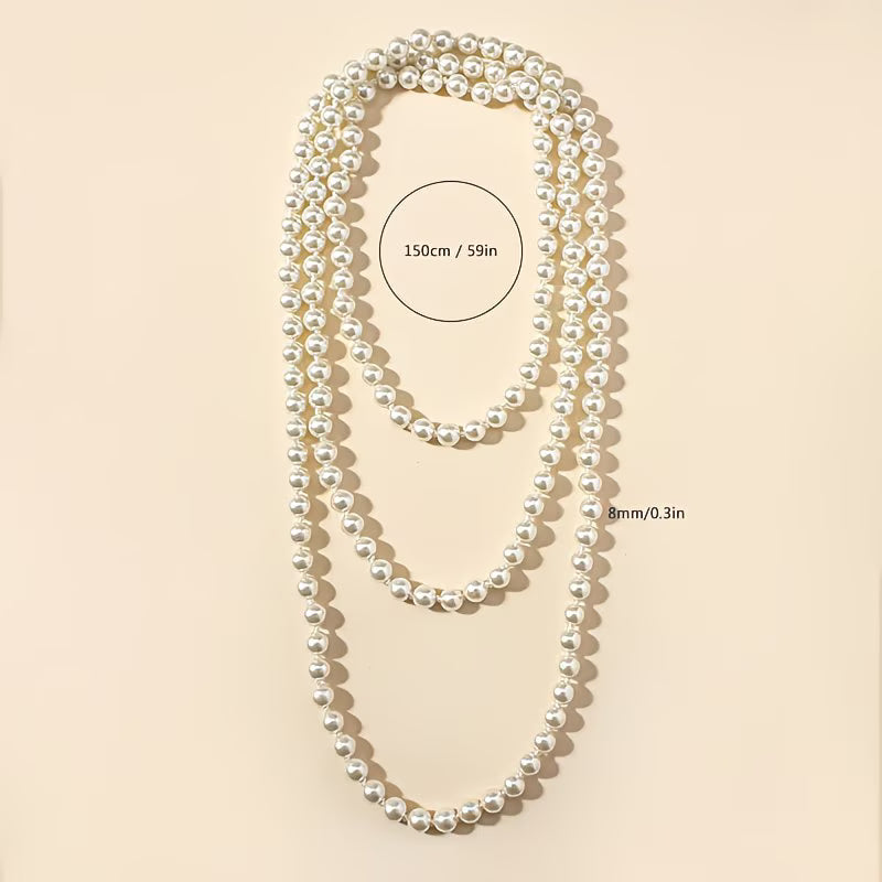 Timeless Double Perle Halskjede