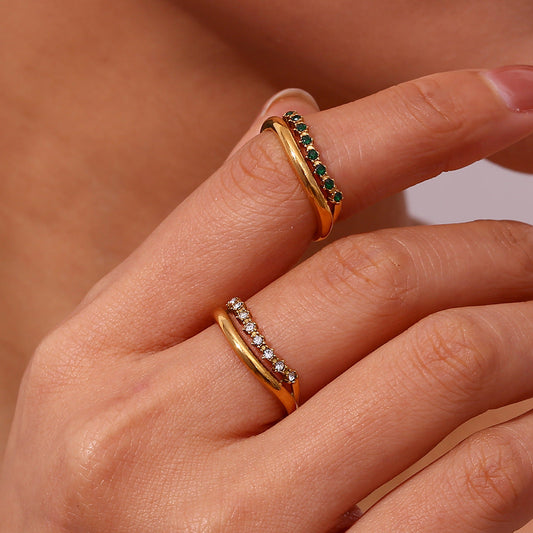 Adeline Diamant Simulant Gull Ring