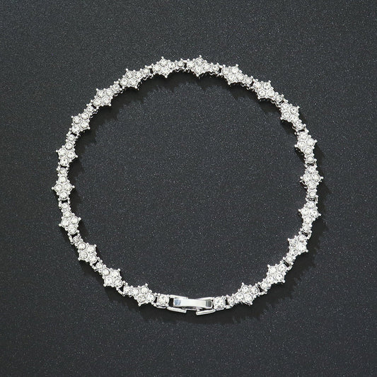 Klassisk Cluster Tennisarmbånd | Gull