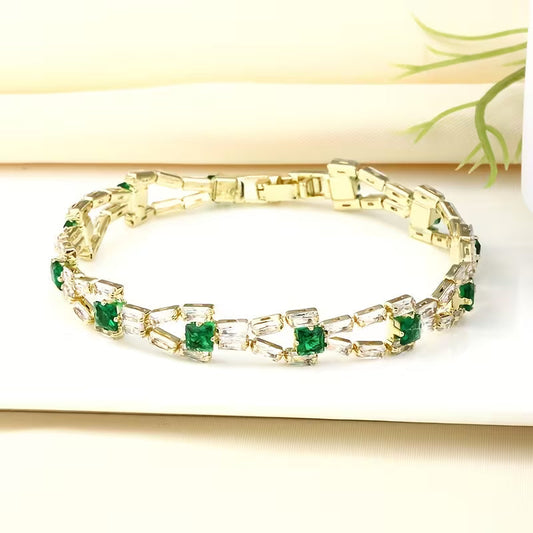 Verde Lenke Tennisarmbånd | Gull