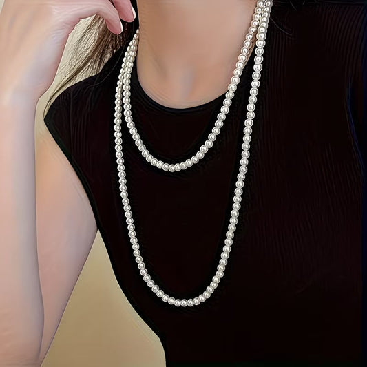 Timeless Double Perle Halskjede