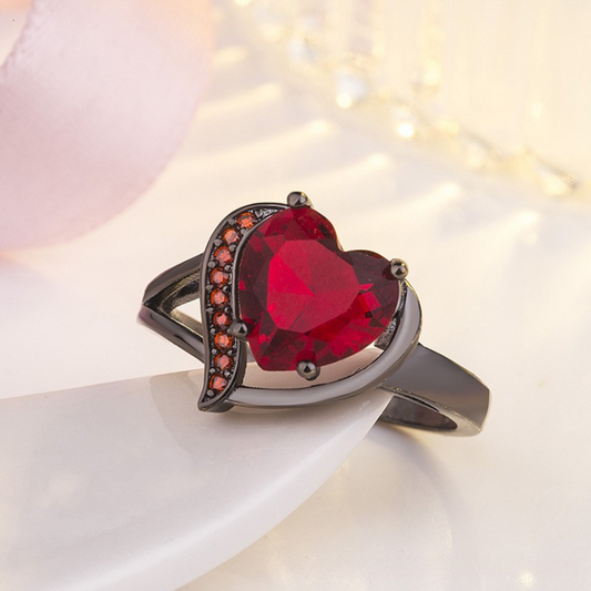 Calindra Rosethorne Ring | Svart Finish
