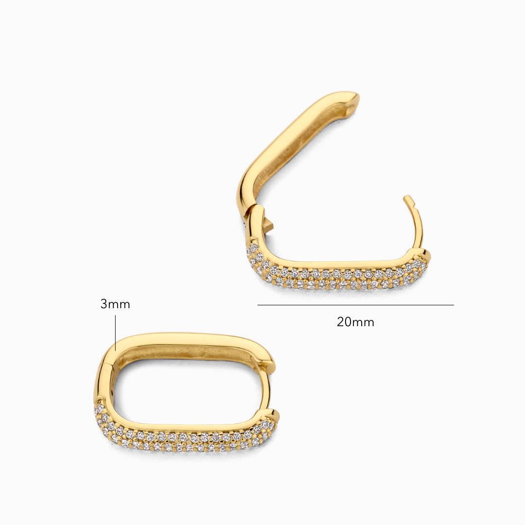 Icon Pavé Hoopringer | Gull
