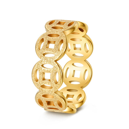 Ella Klassisk Pattern Ring | Gull