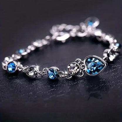 Hav Hjerte Glow Armbånd | Hvitt Gull