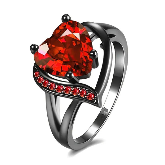 Calindra Rosethorne Ring | Svart Finish