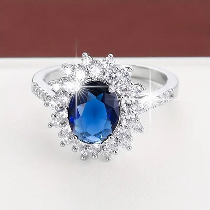Gull Safir Halo Ring