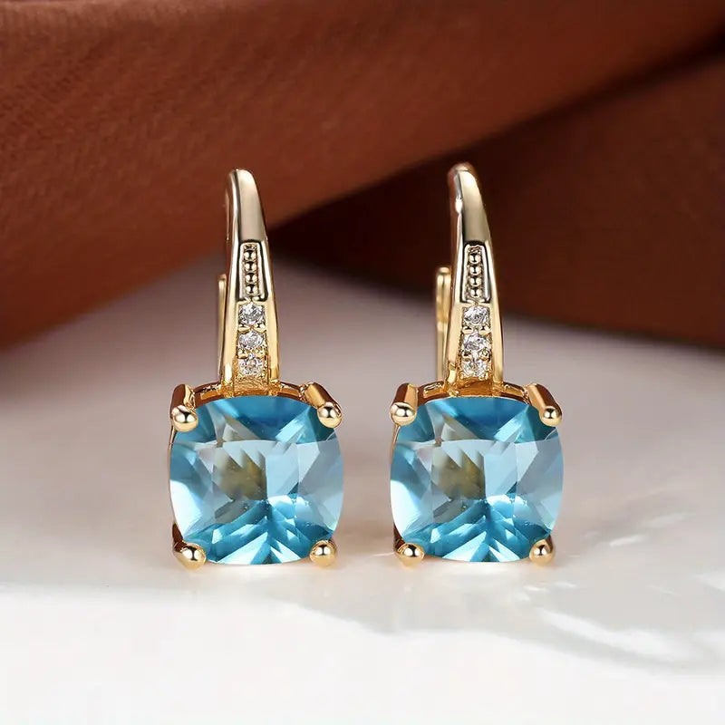 Mystic Safir Sten Hoopringer | Gull