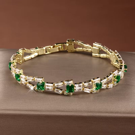 Verde Lenke Tennisarmbånd | Gull