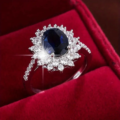 Gull Safir Halo Ring