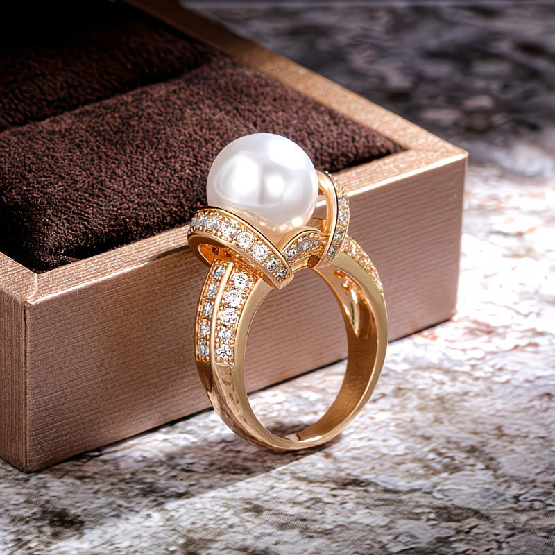 Den Krone Perle Ring