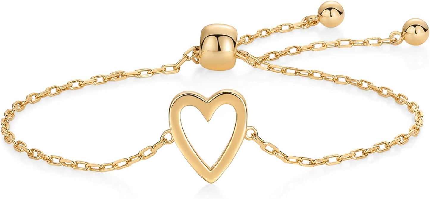 Radiant Hjerte Armbånd | Gull
