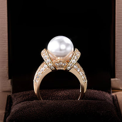 Den Krone Perle Ring