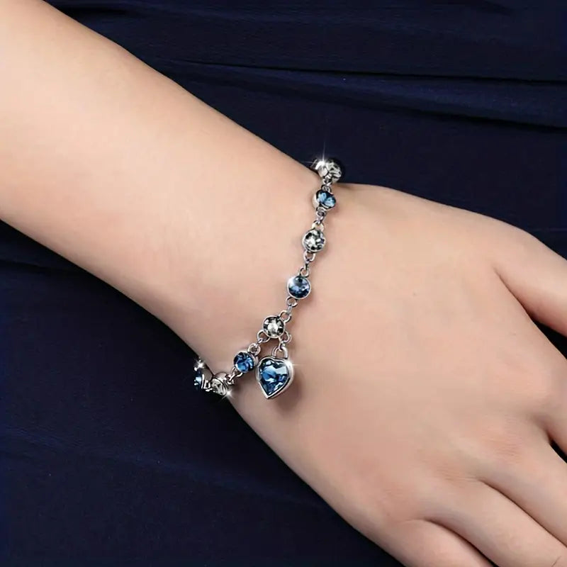 Hav Hjerte Glow Armbånd | Hvitt Gull