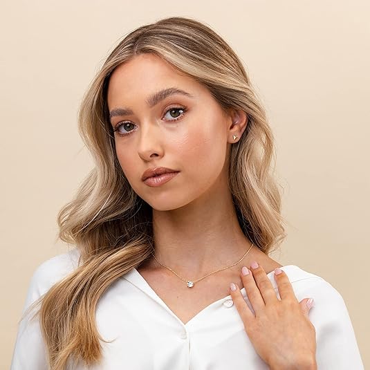 Aurora Krystall Halskjede | Gull