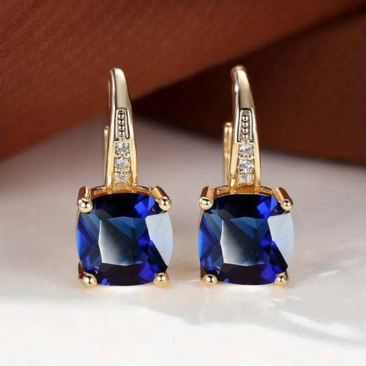 Mystic Safir Sten Hoopringer | Gull
