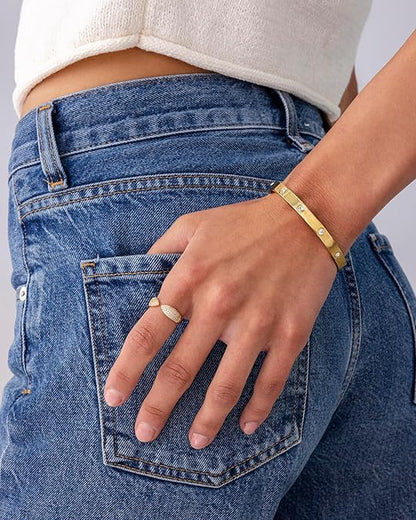 Halo Dot Armbånd | Gull