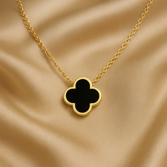 Clover Halskjede Svart
