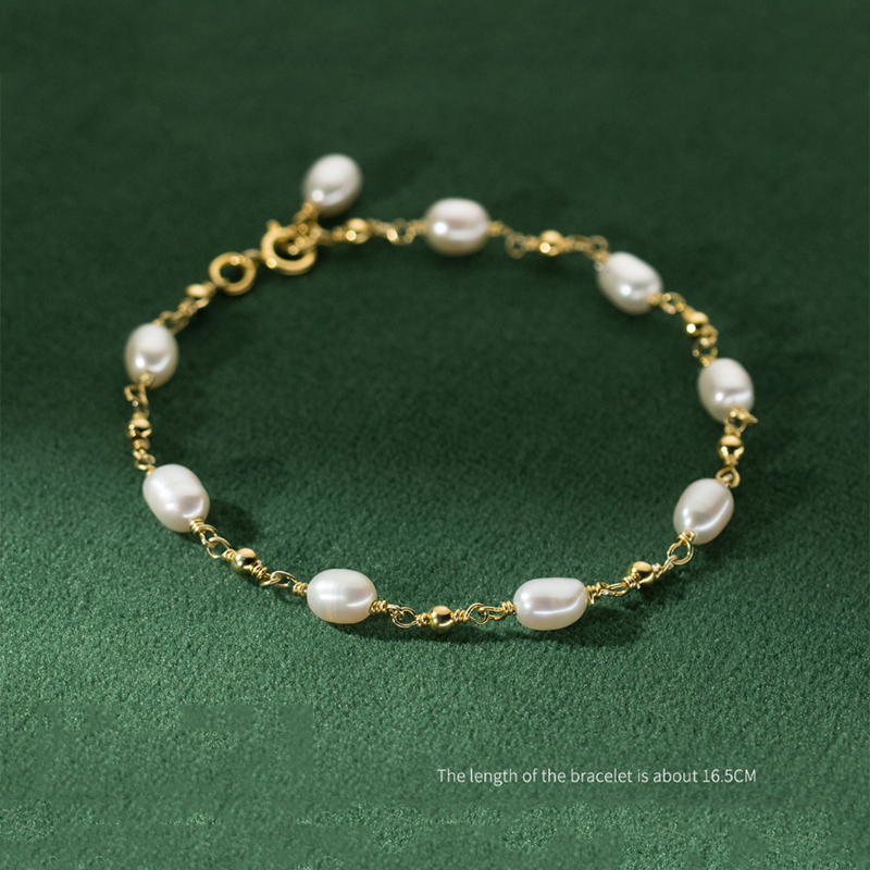 Barokk Perle Strand Armbånd