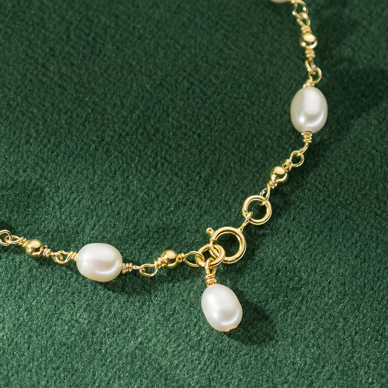 Barokk Perle Strand Armbånd