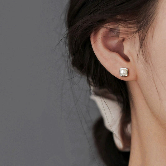 Elegant Freshwater Perle Drop Øredobber