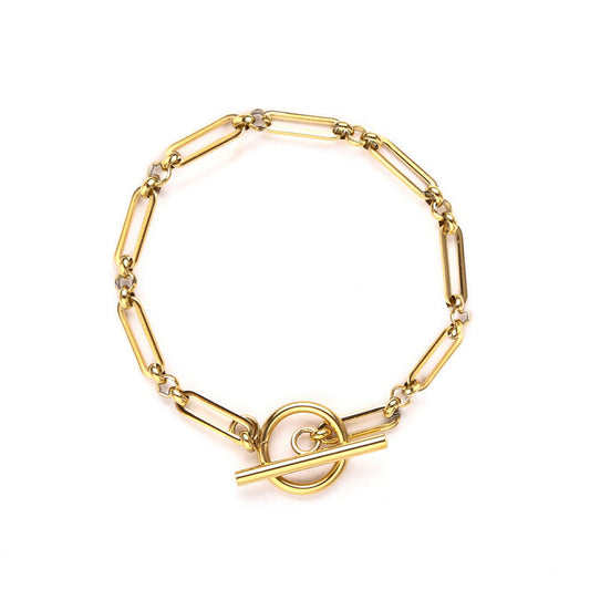 Lenke T-Bar Armbånd | Gull
