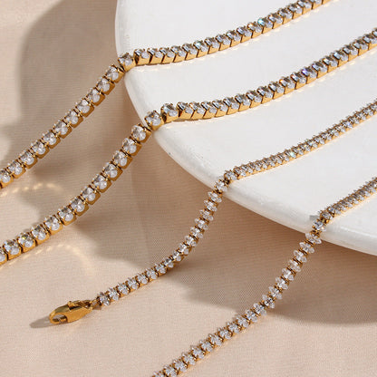 Wisteria Diamant Tennishalskjede