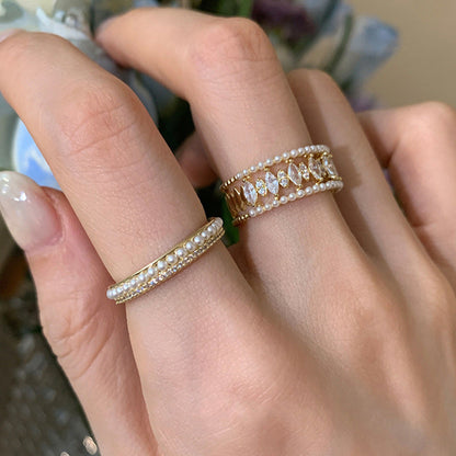Elodie Vance Ring Sett | Gull