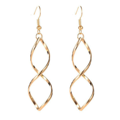 Spiral Dangle Øredobber | Gull