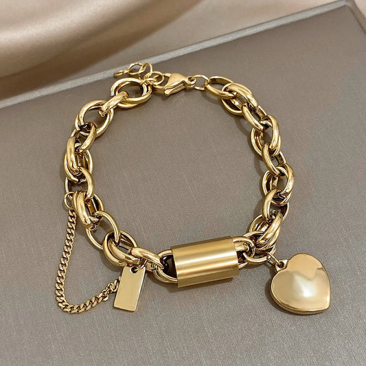 Heartened Chunky Armbånd | Gull