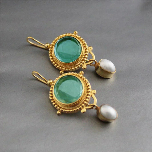 Treasured Turkis Gem Øredobber
