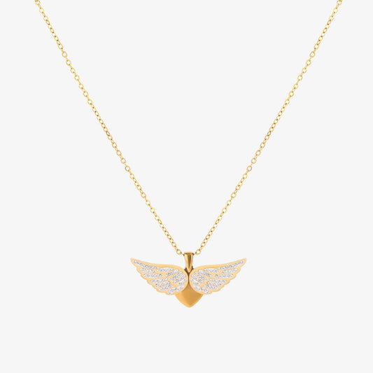 Soaring Engel Wings Halskjede | Gull
