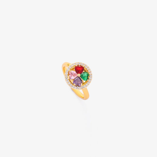 Colorwave Hjerter Spinnende Ring | Gull