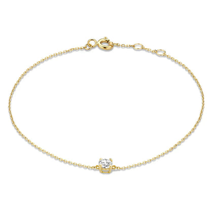Cléa Moissanite Sten Armbånd | Gull