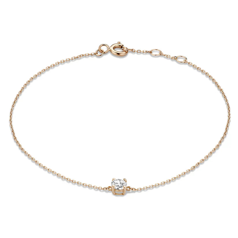Cléa Moissanite Sten Armbånd | Gull