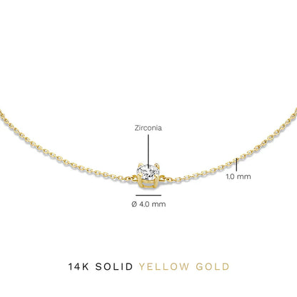Cléa Moissanite Sten Armbånd | Gull