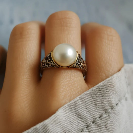 Timeless Vintage Perle Gull Ring