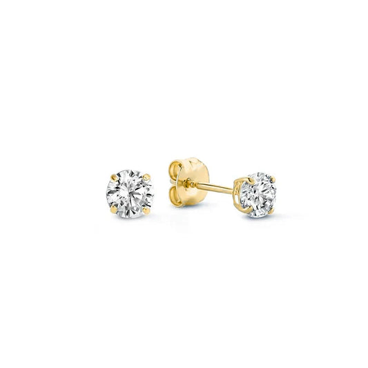 Larmes de Lune Sten Stud Øredobber | Gull