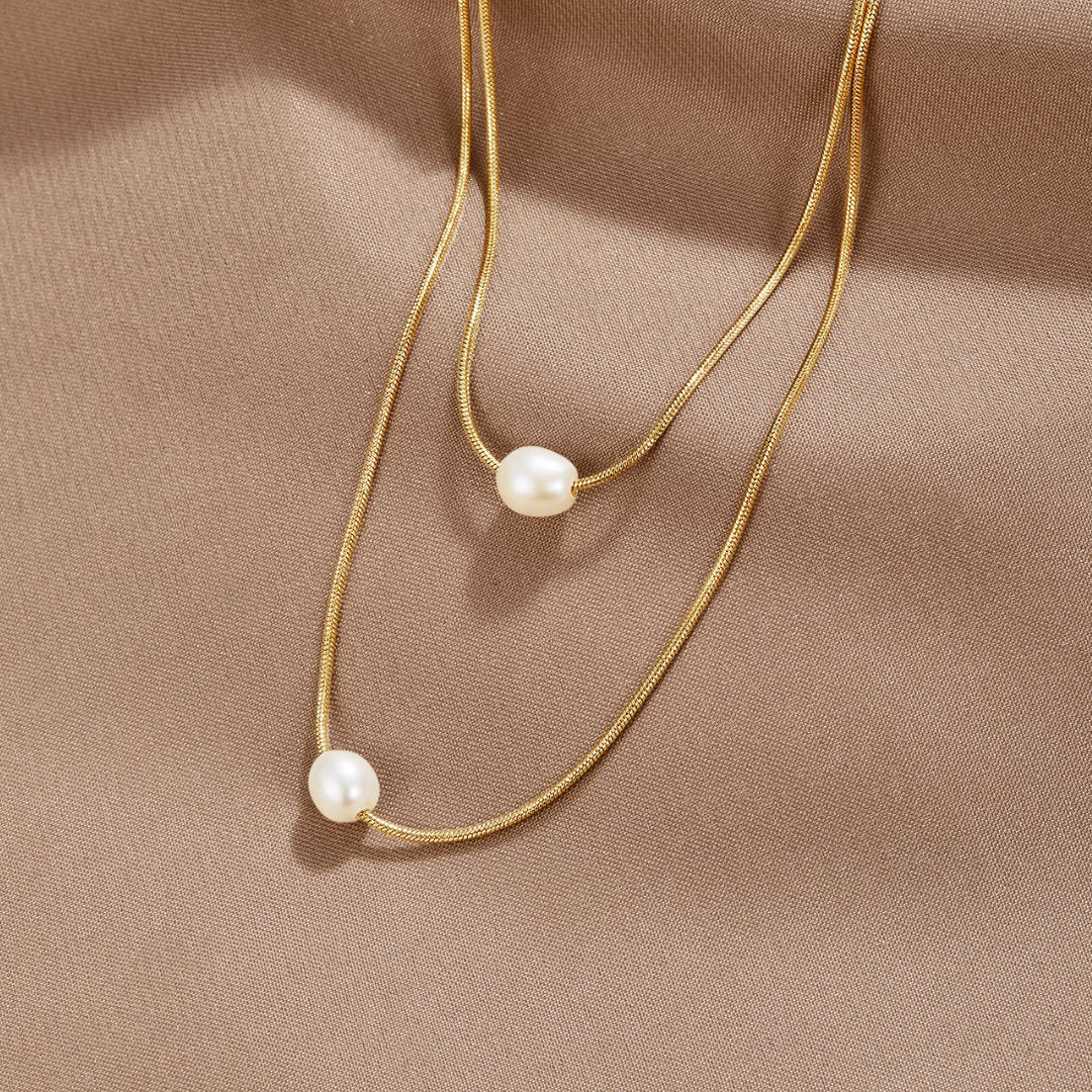 Sophisticated Lagdelt Perle Halskjede