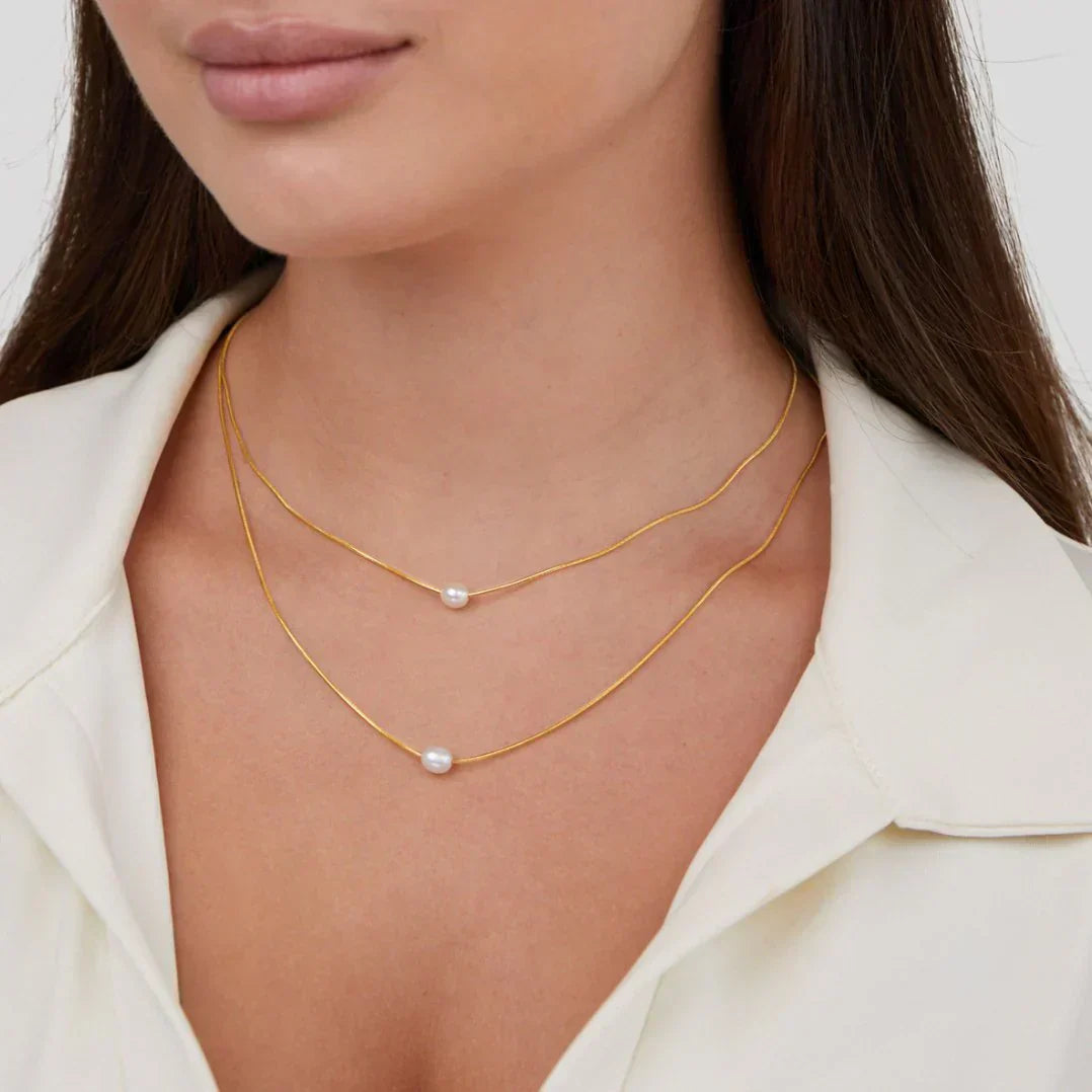 Sophisticated Lagdelt Perle Halskjede