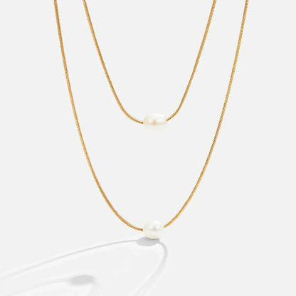 Sophisticated Lagdelt Perle Halskjede