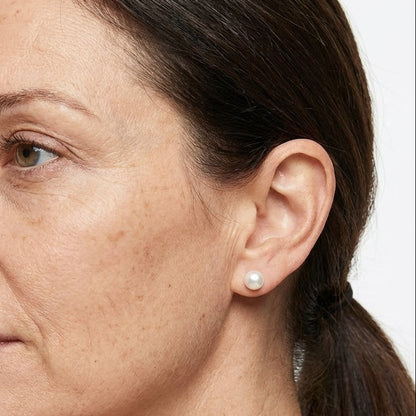 Den Klassisk Perle Stud Øredobber